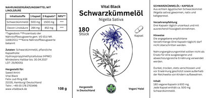Vital Black | Schwarzkümmelöl